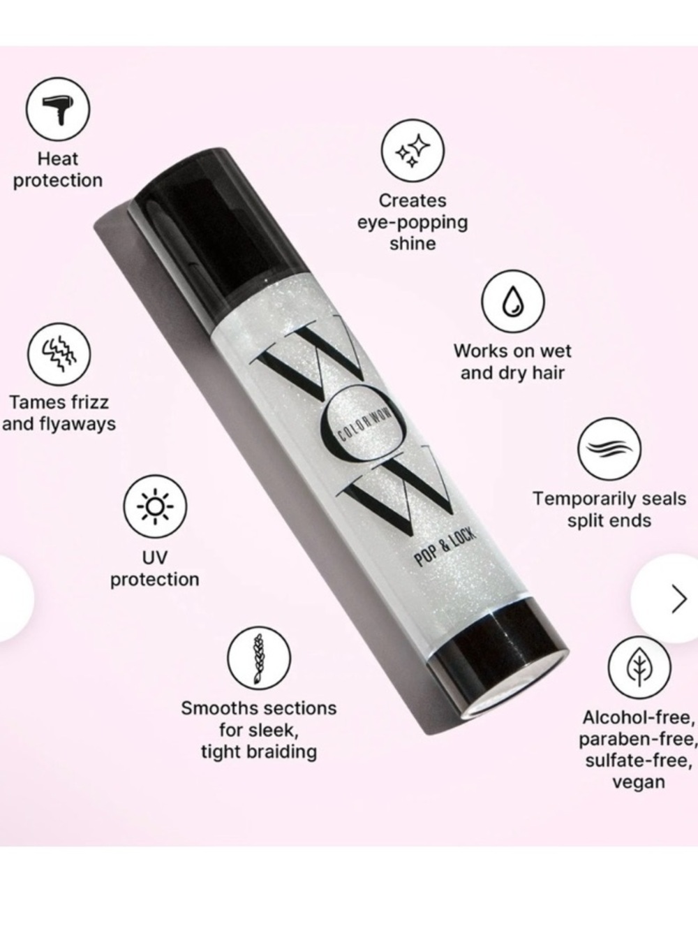 COLORWOW Pop & Lock High Gloss Finish Hair Serum 55 ml NEW! FULL SIZE! - Picture 2 of 6
